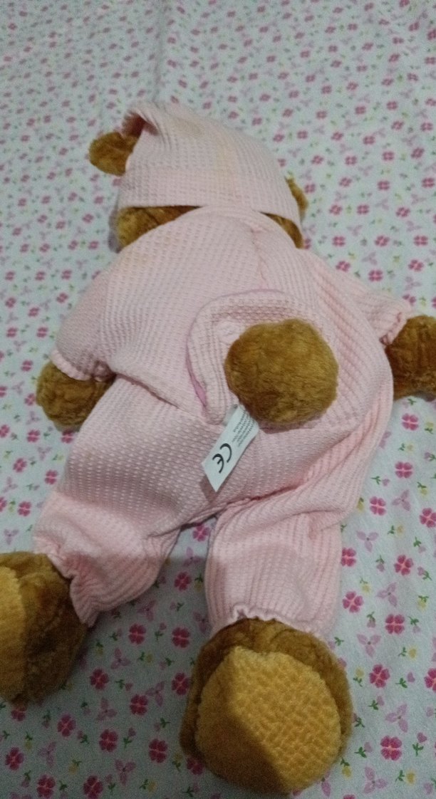 Pembe Peluş Oyuncak Ayı Bebek - Görsel 3