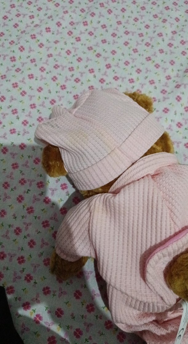 Pembe Peluş Oyuncak Ayı Bebek - Görsel 4