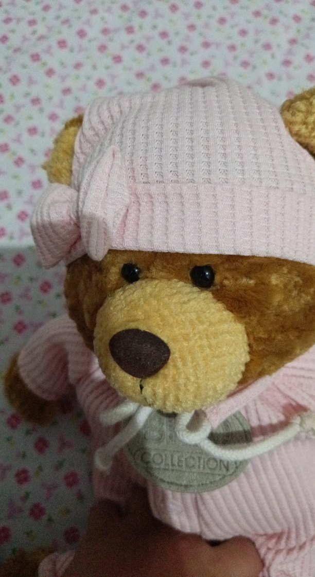 Pembe Peluş Oyuncak Ayı Bebek - Görsel 5