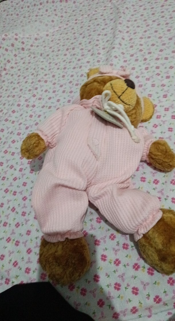 Pembe Peluş Oyuncak Ayı Bebek - Görsel 2