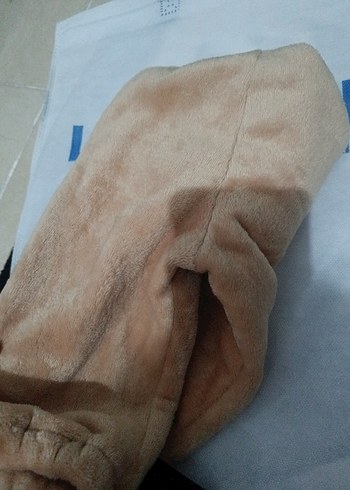 Erkek Çocuk Bej Peluş Pantolon - Görsel 3