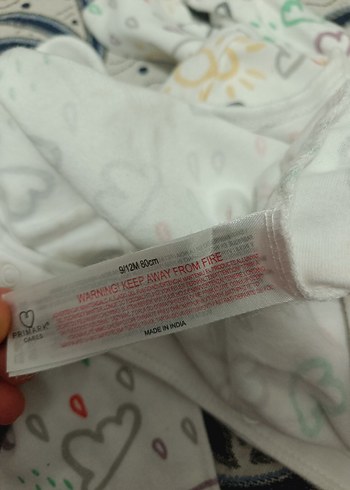 Renkli Desenli Uzun Kollu Bebek Tulum - Görsel 3