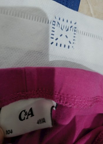 Kız Çocuk Sarı Esnek Tayt - Görsel 3