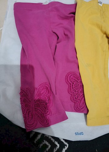 Kız Çocuk Sarı Esnek Tayt - Görsel 2