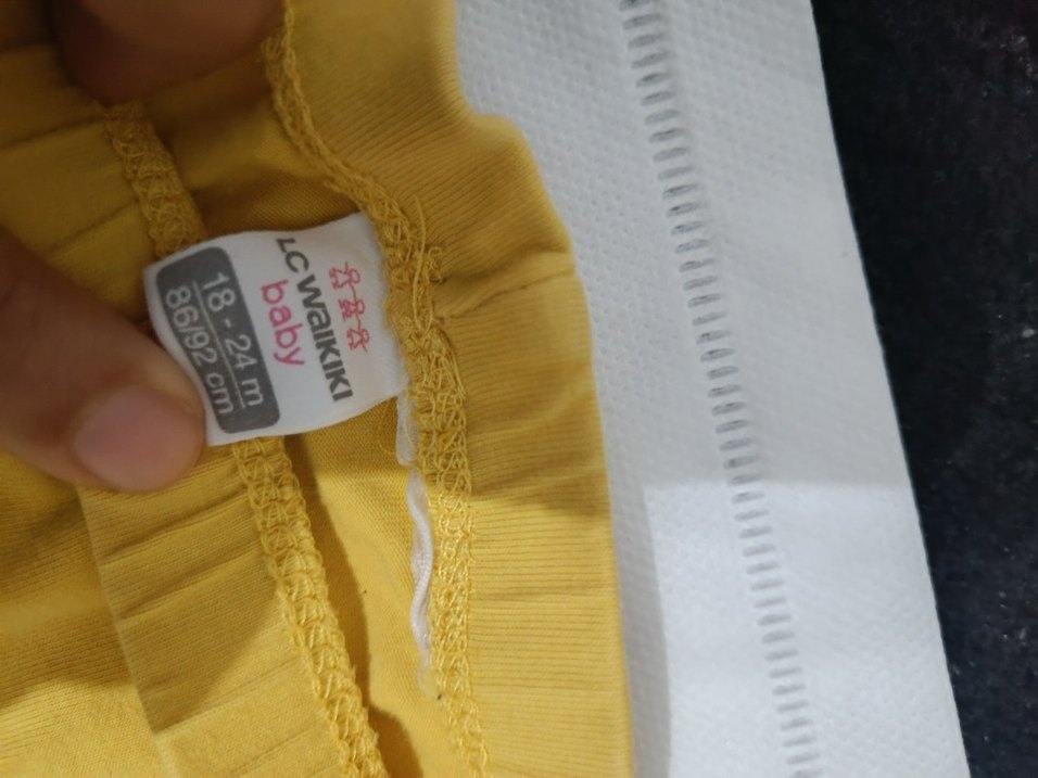 Kız Çocuk Sarı Esnek Tayt - Görsel 4