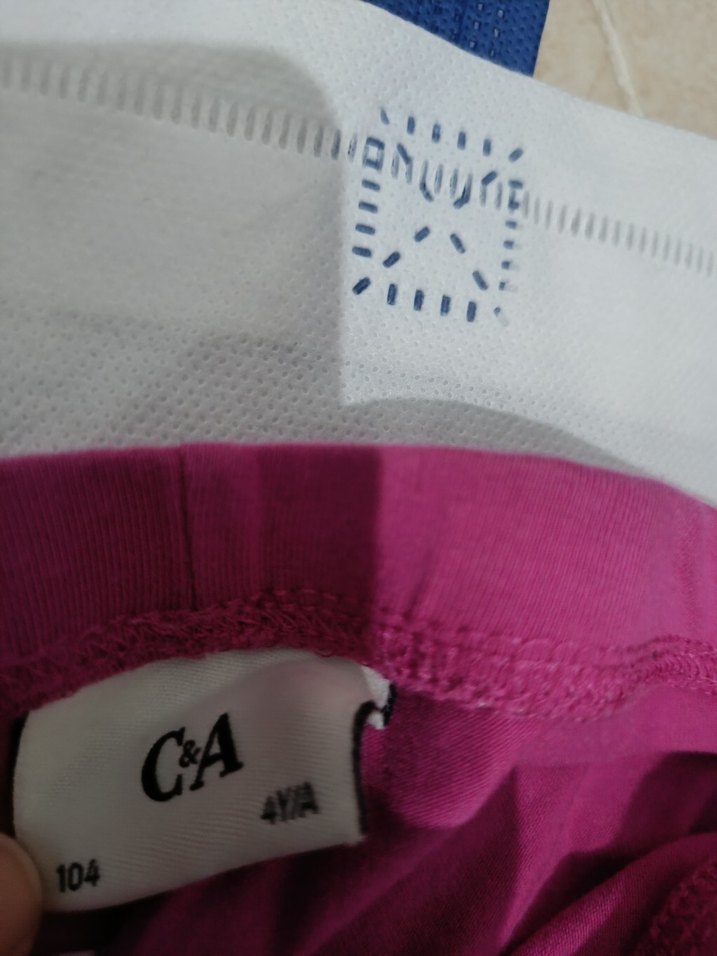 Kız Çocuk Sarı Esnek Tayt - Görsel 3