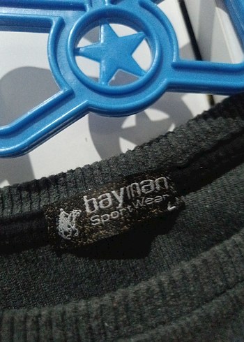 Gri Erkek Triko Salaş Sweatshirt - Görsel 4