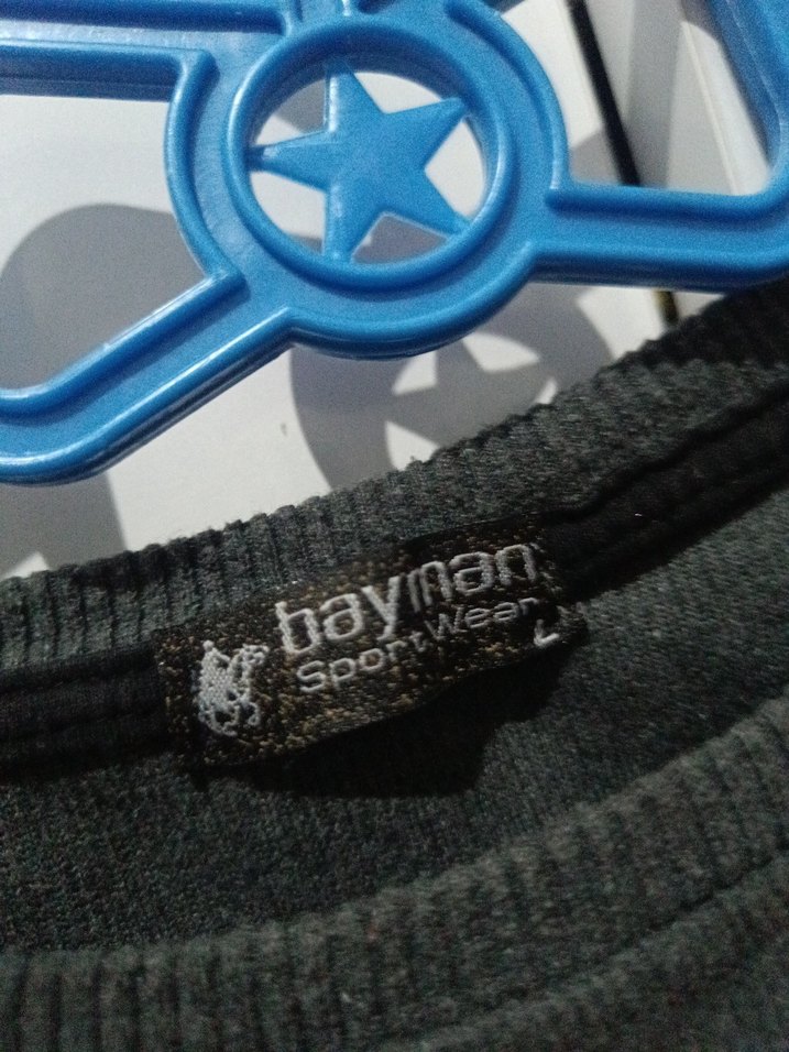 Gri Erkek Triko Salaş Sweatshirt - Görsel 4