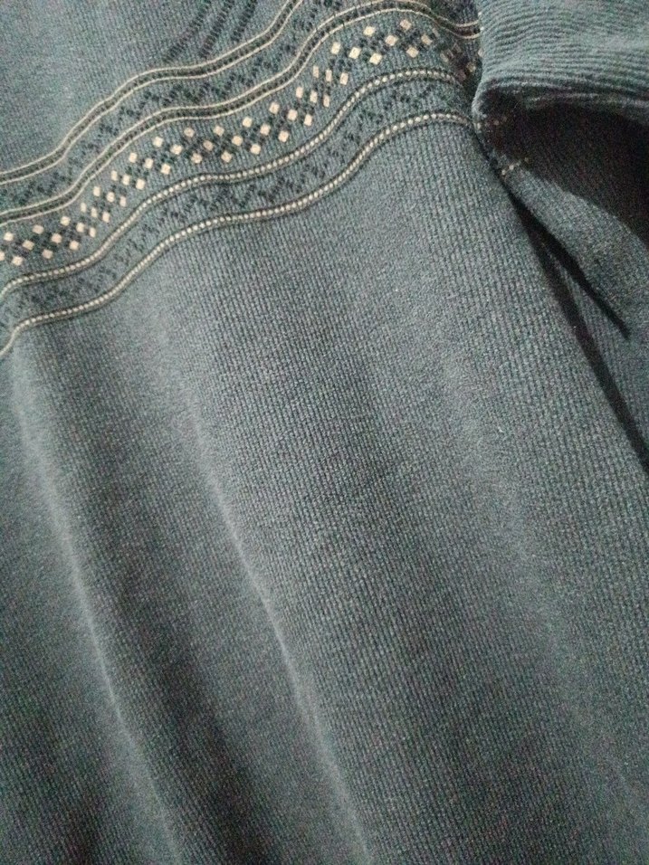 Gri Erkek Triko Salaş Sweatshirt - Görsel 2