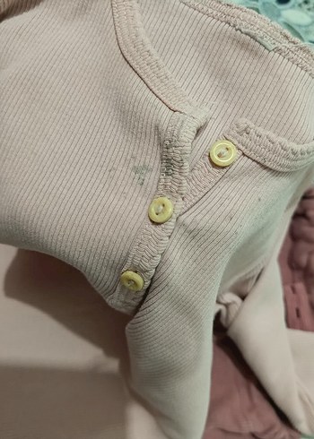 Pastel Kahverengi Uzun Kollu Bebek Kız Takımı - Görsel 4