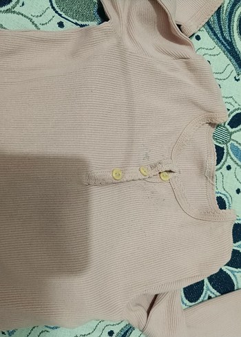 Pastel Kahverengi Uzun Kollu Bebek Kız Takımı - Görsel 2