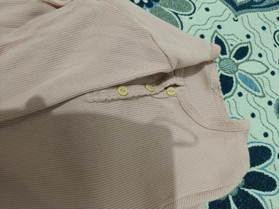 Pastel Kahverengi Uzun Kollu Bebek Kız Takımı - Görsel 3