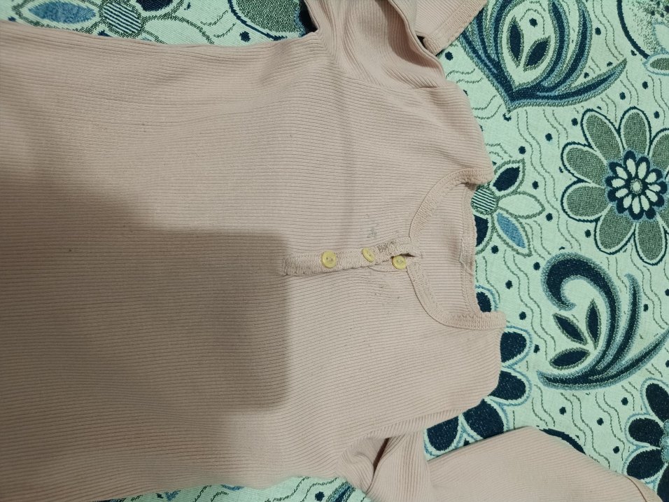 Pastel Kahverengi Uzun Kollu Bebek Kız Takımı - Görsel 2