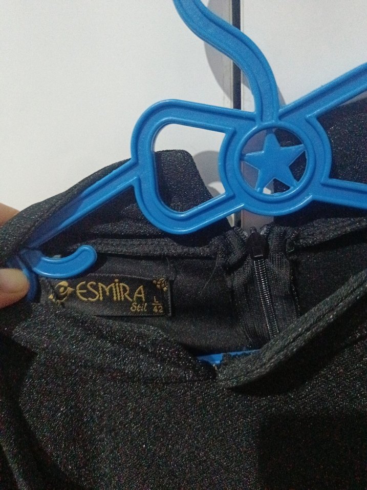 Siyah Uzun Kollu Gotik Uzun Elbise - Görsel 5