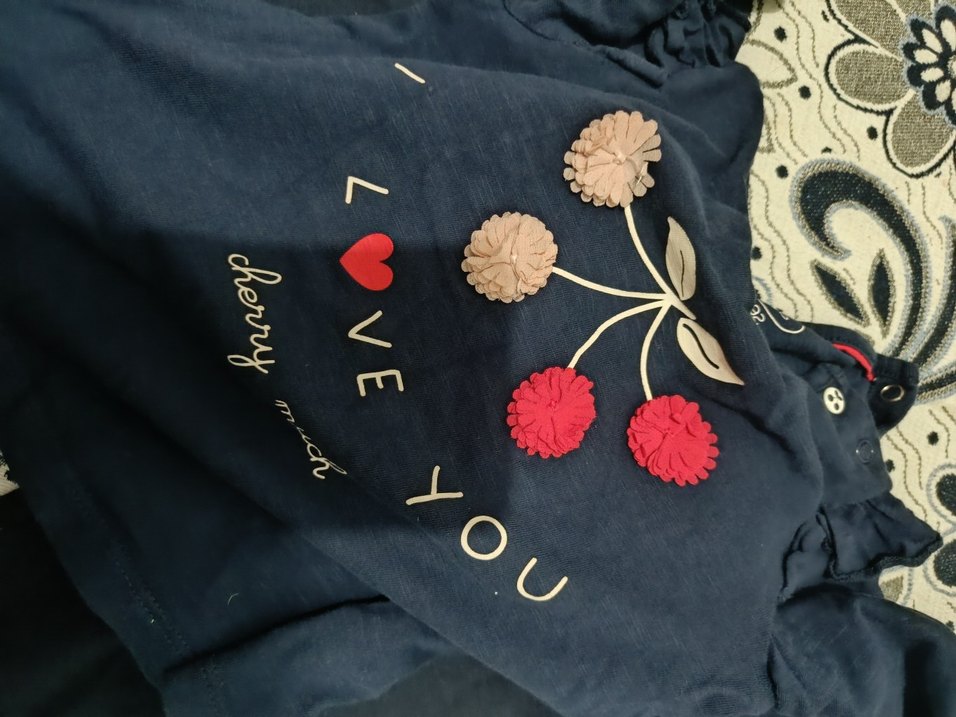 Uzun Kollu Mavi Örgü Bebek Kız Takımı - Görsel 4