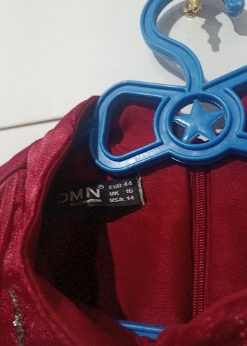 Bordo Nakışlı Uzun Kollu Abiye Elbise - Görsel 5