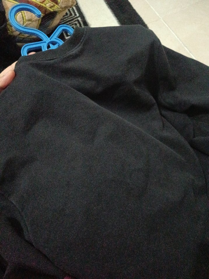 Siyah Baskılı Erkek Sweatshirt - Görsel 4
