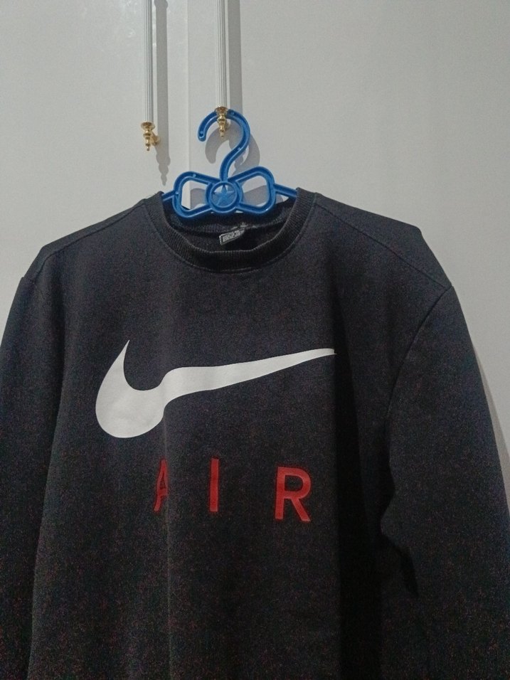 Siyah Baskılı Erkek Sweatshirt - Görsel 2