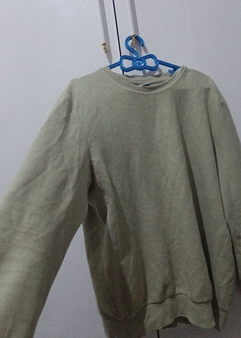 Gri erkek Keten Sweatshirt - Görsel 3