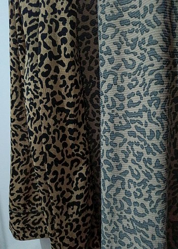 Kahverengi Leopar Desenli Kadın Blazer - Görsel 2