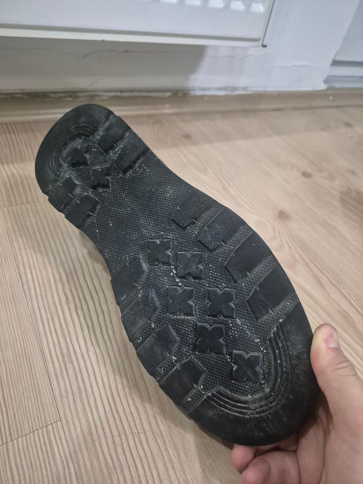 Siyah Bağcıklı Erkek Street Style Bot - Görsel 5