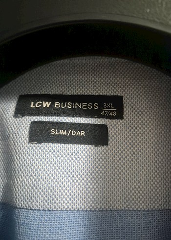 Düğmeli Uzun Kollu Mavi Erkek Gömlek - Görsel 2