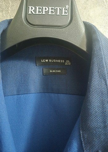 Erkek Mavi Denim Uzun Kollu Gömlek - Görsel 2