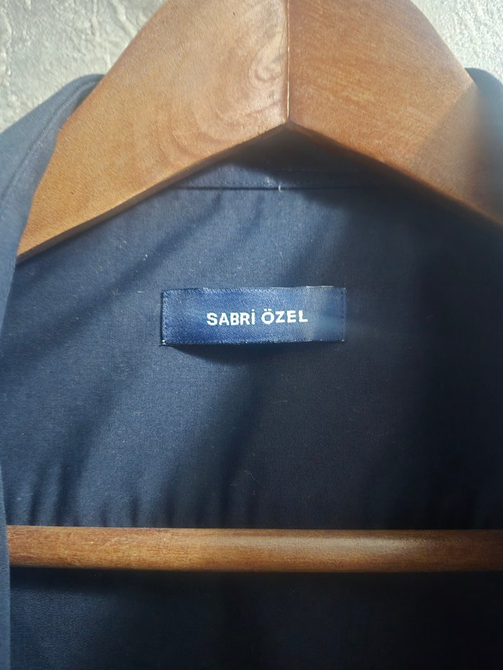 Düğmeli Lacivert Erkek Gömlek - Görsel 2