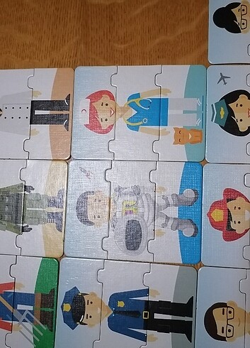  Beden Renk Eşleştirme kartları, puzzle