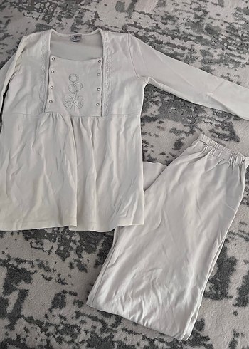 Uzun Kollu hamile Kadın Pijama Takımı