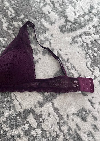 m Beden Bordo Dantel Bohem Bralet