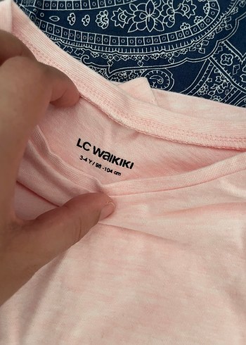 LCW Kids Kız Çocuk Pembe Uzun Kollu Tişört - Görsel 4