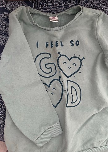 Kız Çocuk Baskılı Uzun Kollu Sweatshirt - Görsel 3