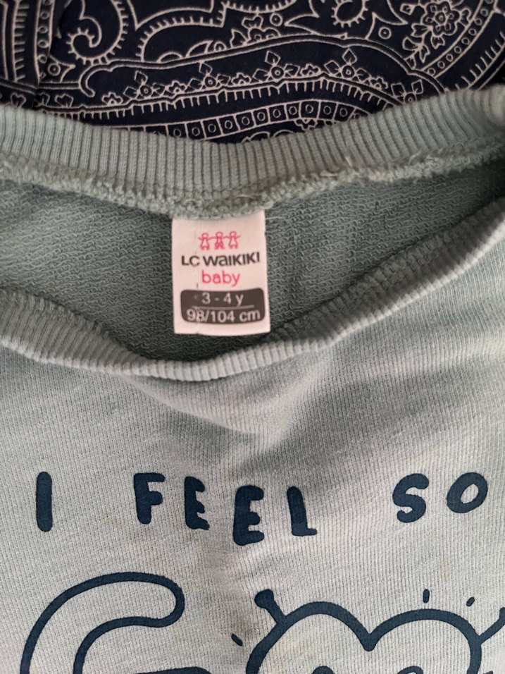 Kız Çocuk Baskılı Uzun Kollu Sweatshirt - Görsel 2