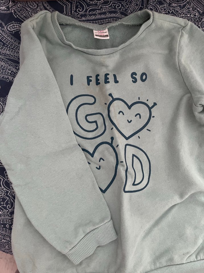 Kız Çocuk Baskılı Uzun Kollu Sweatshirt - Görsel 3