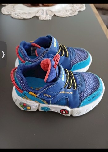Erkek Çocuk Renkli Mavi Günlük Spor Ayakkabı - Görsel 2