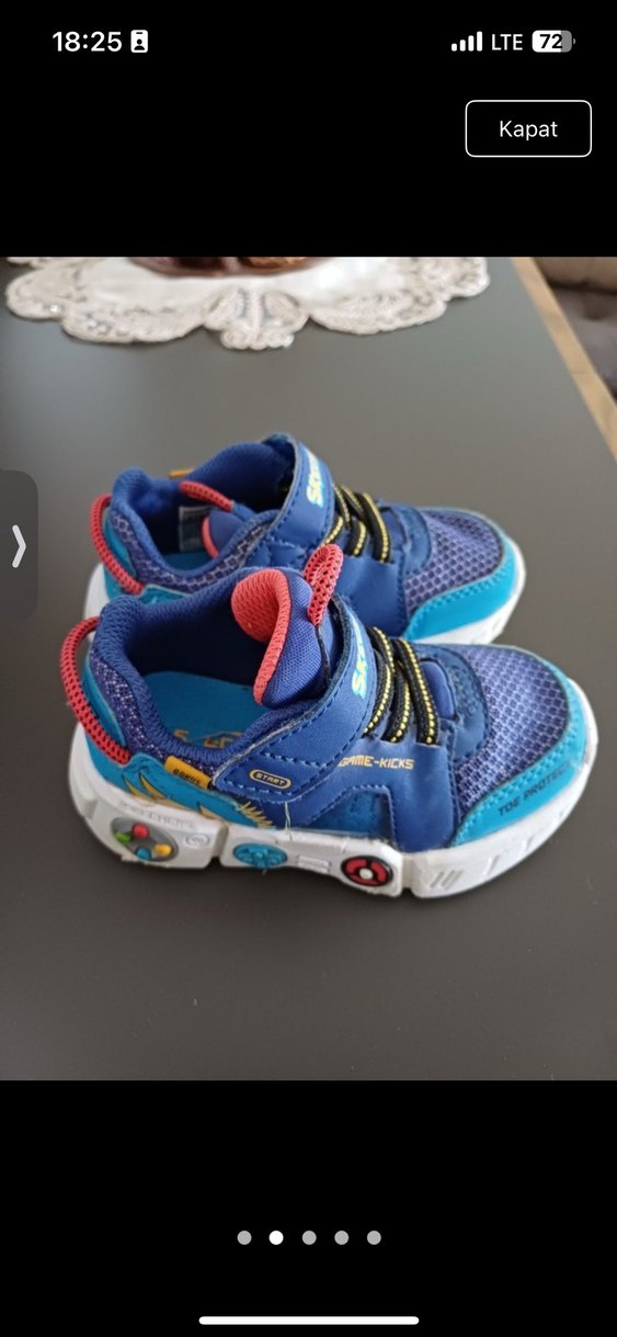 Erkek Çocuk Renkli Mavi Günlük Spor Ayakkabı - Görsel 2