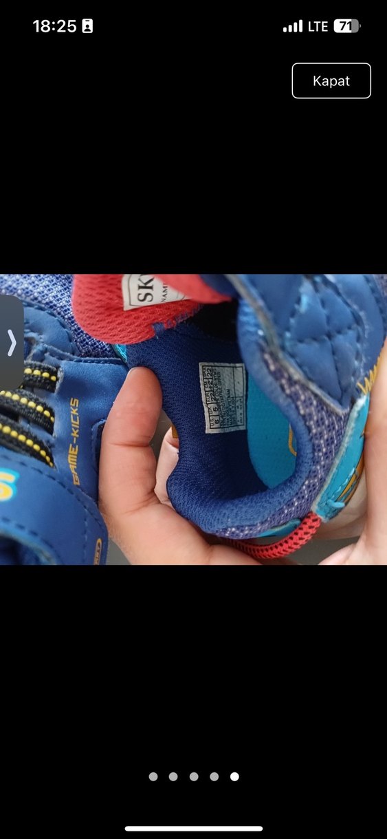 Erkek Çocuk Renkli Mavi Günlük Spor Ayakkabı - Görsel 4