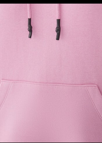 Pembe Kapüşonlu Oversize Sweatshirt - Görsel 5