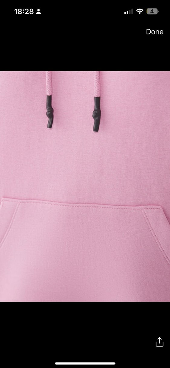 Pembe Kapüşonlu Oversize Sweatshirt - Görsel 5
