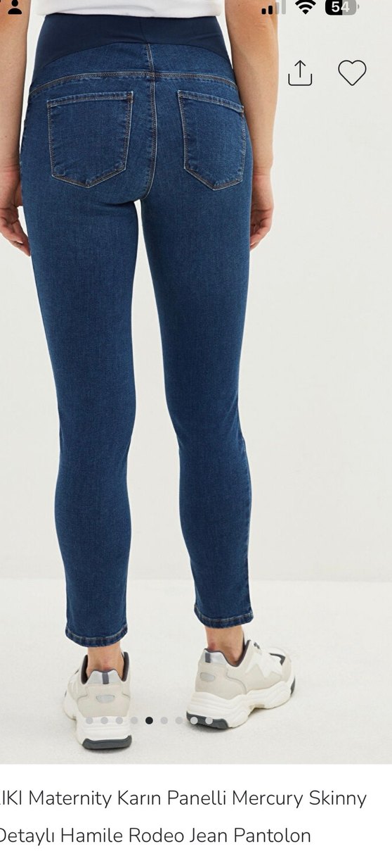 LC Waikiki Lacivert Hamile Skinny Jean - Görsel 5