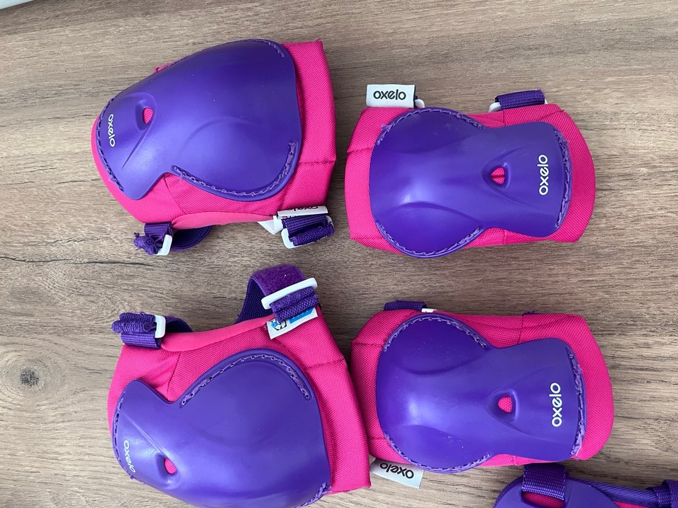 Mor Renkli Kız Çocuk Dirsek ve Diz Koruyucu Seti - Görsel 2