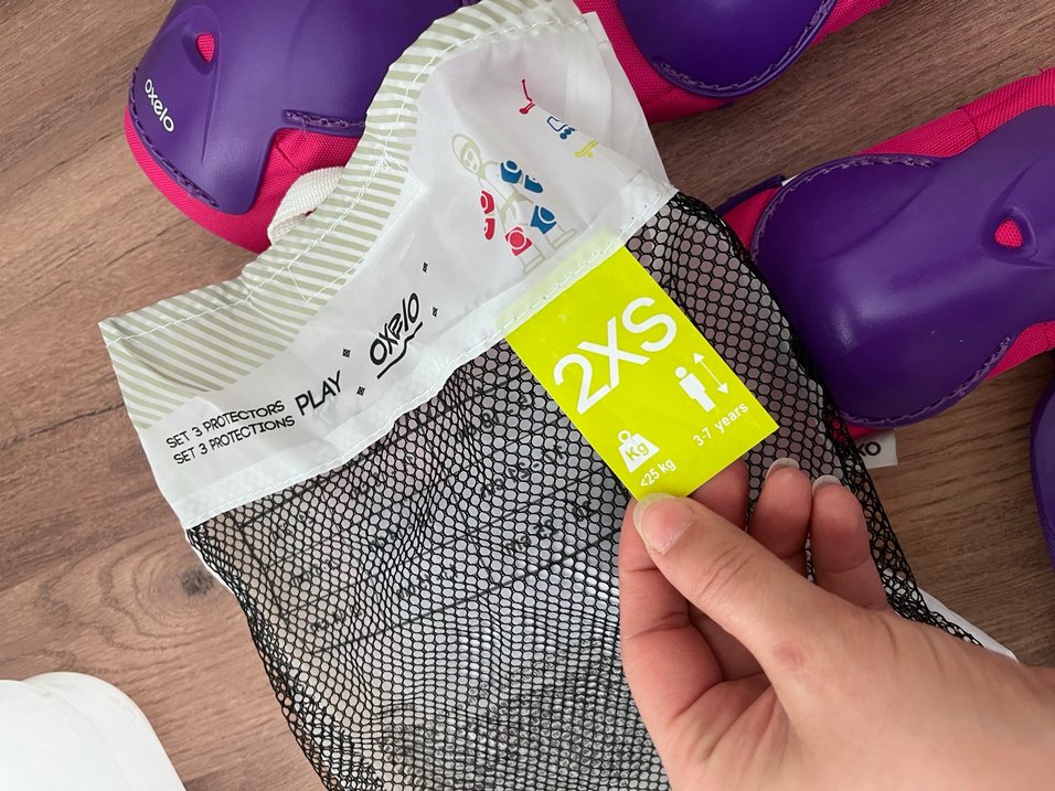 Mor Renkli Kız Çocuk Dirsek ve Diz Koruyucu Seti - Görsel 4