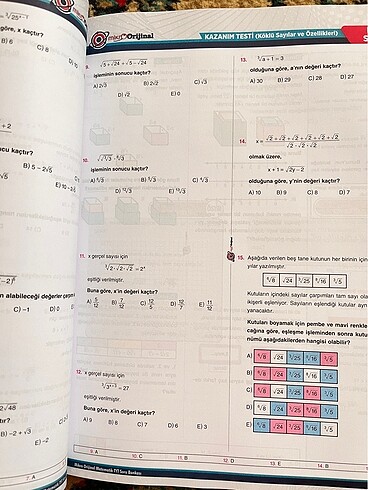  Beden Renk Mikroorijinal Tyt matematik soru bankası