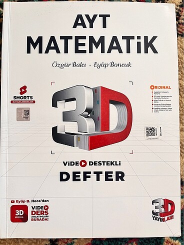3d yayınları ayt matematik