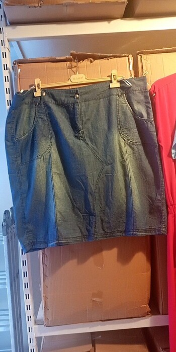 Kot etek 52 beden,bel 120 cm,boy 65 cm