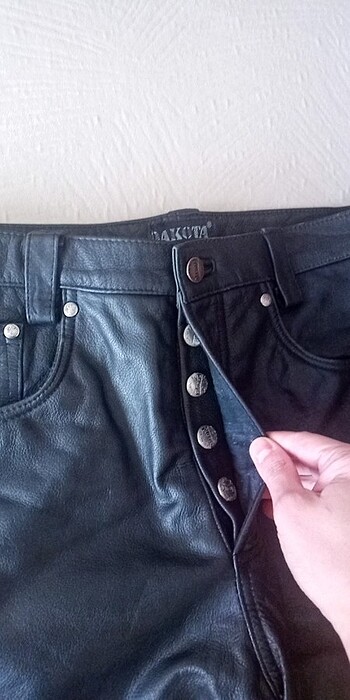 DAKOTA marka deri pantolon bel 83 cm boy 102 cm kuryeler için - Görsel 3