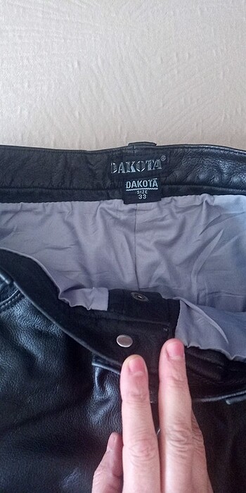 DAKOTA marka deri pantolon bel 83 cm boy 102 cm kuryeler için - Görsel 4