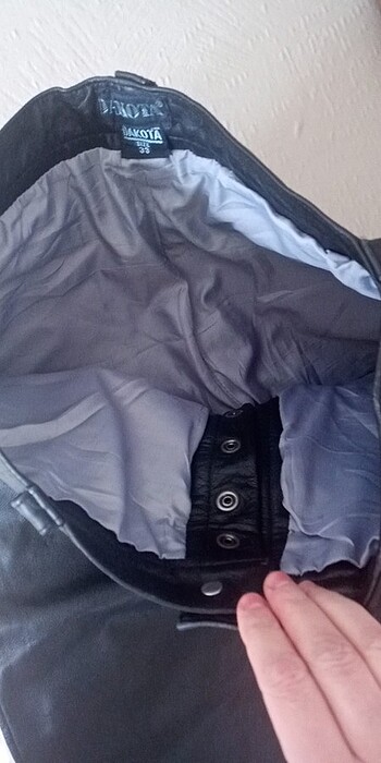 DAKOTA marka deri pantolon bel 83 cm boy 102 cm kuryeler için - Görsel 5