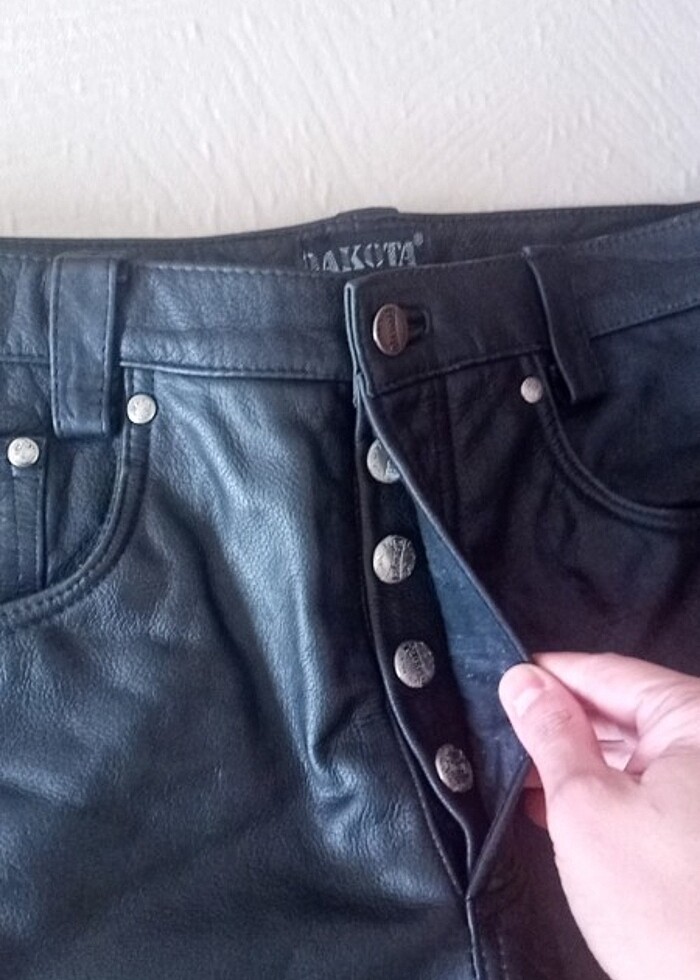 DAKOTA  marka deri pantolon bel 83 cm boy 102 cm kuryeler için - Görsel 3